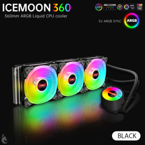 : Tản nhiệt nước AIO Coolmoon ICE MOON 360 White Crystal Diamond - 360mm -LED ARGB 5V | All Socket AMD & Intel