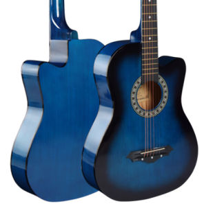 Folk Guitar 38" Red/Blue/Black/Sunburst//Natural