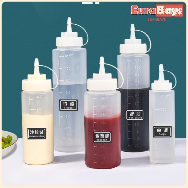 Squeeze Plastic Bottle , 240ml , 360ml , 450ml , 500ml , 680ml. Sauce Bottle,  Squeeze Bottle