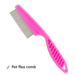 Cat Comb Wooden Handle Cat Dog Flea Comb Pet hair comb Stainless Steel needle For Short Long Hair