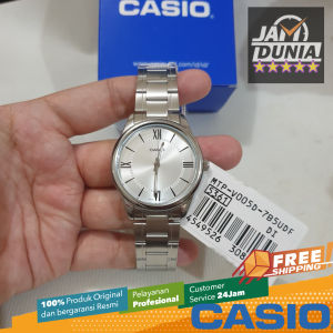 CASIO ORIGINAL - CASIO MTP-V005D-7B5UDF - Men LA - Stainless Steel - Perak - Jam dunia JD18ST # Jam Tangan Pria Jam Pria Jam Tangan Anti Air + CASIO MTP-V005D-7B5 MTP V005D 7B5 MTP-V005D V 005 D MTPV005 MTP-V005 MTPV005D MTP-005 $ WR0 STS BS7