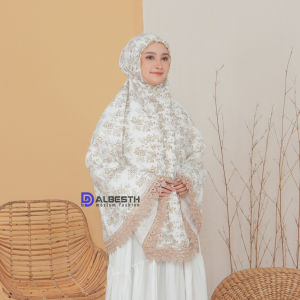 ALBESTH Kerudung Bergo Hijab Instan FOIL Premium Bersaku Mewah TWO TONE