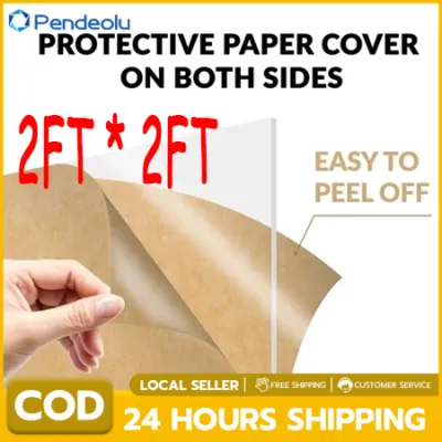 Transparent Acrylic Sheet Big Sizes 1x1ft 2x2ft 3x2ft Plastic Glass Perspex Plate [Fast Delivery]