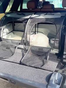 Portable FoldableCar Seat Dog Cage Cat Bed for Small Medium Dogs Travel