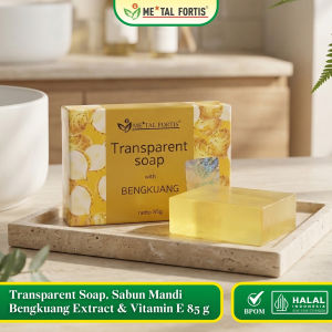 METAL FORTIS Transparent Soap Sabun Mandi Bengkuang Extract & Vitamin E 85 g