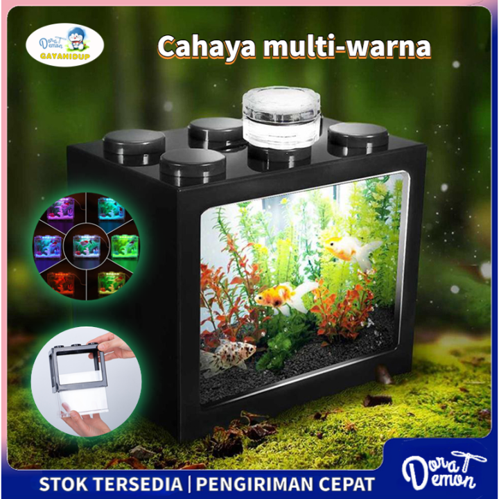 Aquarium Mini Cupang X Cm Akrilik Akuarium Block Ikan Hias Emas Kura Kura Kotak Kandang Hewan