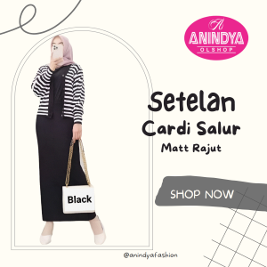 Anindya Fashion Presents Setelan Rok Rajut Import Wanita Kekinian Cardi Kancing Salur Padukan Gaya dan Kenyamanan dengan Setelan Fashion Terbaru