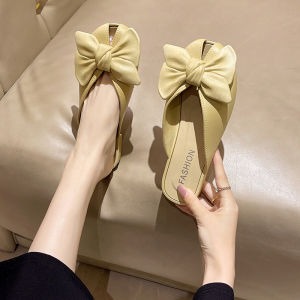 Free Shipping 2026 New Fashion Flat-Soled Bow-Tie Versatile Slip-On Sandals For Women Perfect For Summer Wear