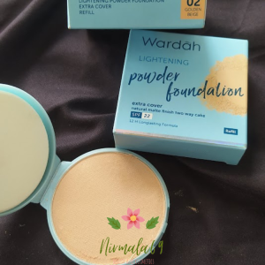 Wardah Lightening refill powder foundation extra cover/bedak refill extra cover/bedak padat/bedak wardah/foundation wajah/bedak ringan wardah/Original/Bpom/dempul wajah/alas bedak tahan lama