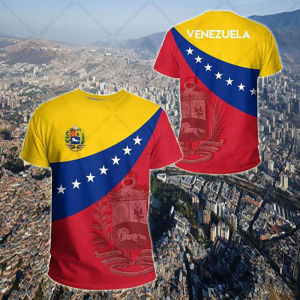 Custom Name Venezuela Emblem Graphic Sports Tees Summer Casual Streetwear Mens Fashion Jersey Loose Oversized T-shirts