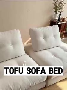Butter Tofu Block Lazy Cloth Sofa Living Room Simple Small House Single Module Technology Cloth Sofa Removable and Wash
