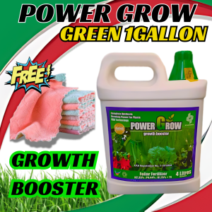 Power Grow Foliar Red and Green Plant Growth Soil Enhancer | Fruit and Flower Booster by Dynapharm 1 Gallon and 1 Liter