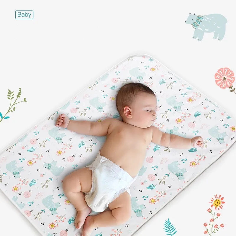 CiCi Baby Waterproof Diaper Changing Mat Pad Cotton Material