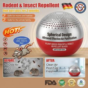 Insect Repellent Device Mouse Repellent Box Indoor Home/Office Air Purifying Safe Pest Control/Modern Sphere Design/For Drivers Working Adults