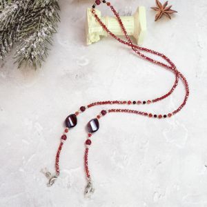 สายคล้องแมส หรูหรา ไฮโซ สายคล้องแมส สายคล้องแว่น ลูกปัดคริสตัลและมุก แถมห่วงคล้องแว่น สำหรับเด็กและผู้ใหญ่