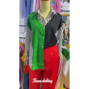 SHANE CLOTHING KEMEJA KALINA GARIS KOMBINASI WARNA BKK IMPORT