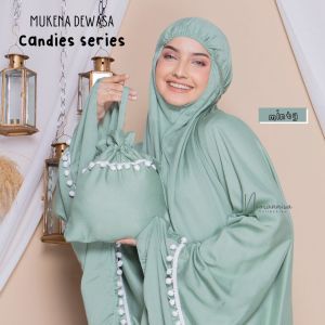 Mukena Anak Umur 1 12 Tahun Katun Rayon Premium Pompom Candies