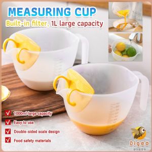 Digeo 1000ml Large Capacity Mixing Bowl Measuring Cup with Measurement Markings for Cooking Baking