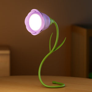 Tulip Home Furnishings Store Rechargeable Led Desk Lamp Rose Flower Table Light Adjustable Dimming Touch Control Usb Charging Bedroom Night Light Decor Gift