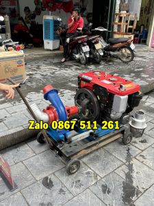 Máy bơm bùn chạy dầu mát gió đầu nổ D10 tại Bắc Ninh