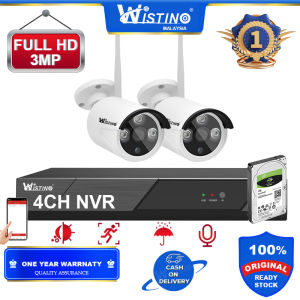 Wistino 2CH FHD 3MP 6MP CCTV Security Systems Wireless P2P Outdoor IR Night Vision Security Plug and Play AUDIO Nvr For Cctv 4 Channel
