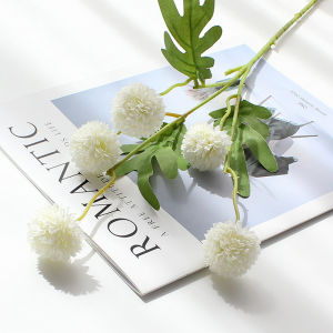 (5 kuntum) Bunga Pom-Pom Kecil Artificial Flower Pompom