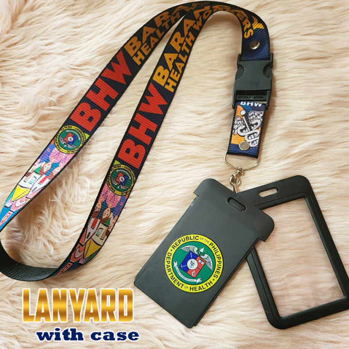 BHW Barangay Health Workers Lanyard Id Lace DOH Key / Id Holder ...