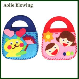 Aolie 8Pcs Kids Sewing Kit DIY Felt Sewing Kits Preschool Educational Toys Craft Felt With Safety Needle For Boys Girls Beginners