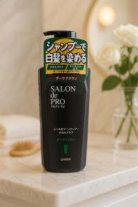 แชมพูปิดผมขาว สีน้ำตาลเข้ม Salon de PRO  Shampoo Dark Brown 250ml
