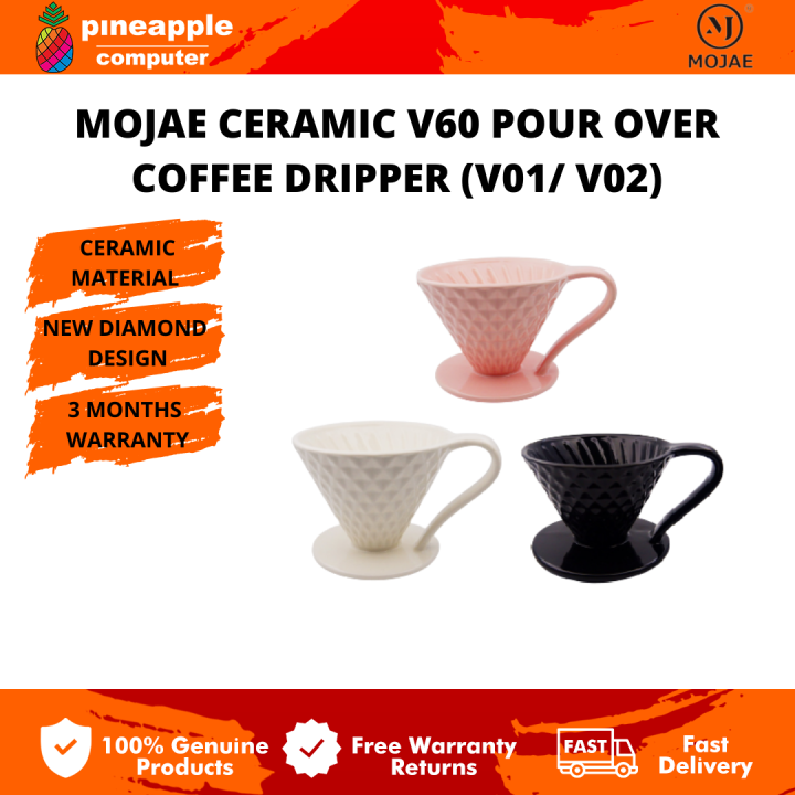 Ceramic Coffee Filters Coffee Drip Filter Cup Diamond shape Permanent