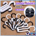 YoPo 10pcs Shoes Drying Racks Multi-purpose Hanger Space Saving Slipper Double Hooks Supermarket Shelf. 