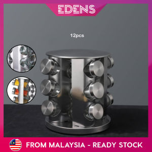 Edens Multilayer Spice Rack Rotatable 360 Degree Spice Jar Spices Canister Spices Container Herb Seasoning Bottle -Fulfilled by Edens