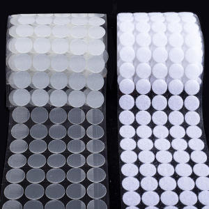 Self-Adhesive Velcro Dots Hook &Loop Sticky Velcro Tape Back Coins 10mm(108pairs)/15mm(120pairs)/20mm(100pairs) Diameter Magic Tape 魔术贴 for School Classroom Office Home