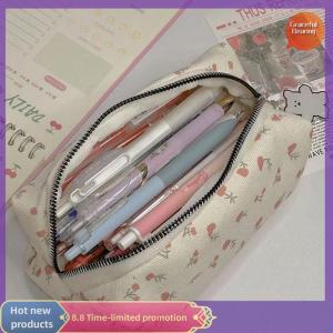 Graceful Phim Hoạt Hình Hoa In Ấn Bút Túi Cho Phụ Nữ grils Công Suất Lớn Văn Phòng Phẩm Túi Bút Chì Trường Hợp Đa Chức Năng Văn Phòng Phẩm Tổ Chức