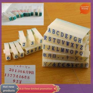 Graceful กระดาษแสตมป์ตัวเลขดิจิตอลสัญลักษณ์ตรา chapter COMBINATION Ink Print