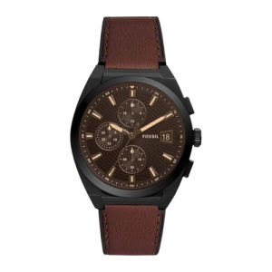 [Promo] Jam Tangan Pria FS FS5798 FS5799 / FS 5798 FS 5799 Everett Chronograph Brown Eco Leather Strap Garansi 2 Tahun [✔COD]