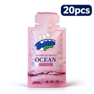 Laundry Detergent Sachet 20ml Ocean Bio Enzyme Baby Safe Low Foam Travel Portable Mini Liquid for Hand Wash