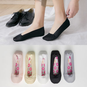 1 Pair Anti Slip Thin Ice Silk Women Socks Sarung Kaki Sejuk Wanita