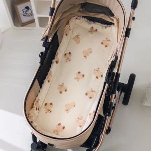 Soft Baby Stroller Cushion Comfortable Cartoon Printed Baby Pram Seat Mat Baby Seat Cushion Car Seat Dining Chair Cotton Pad High Chair Trolley