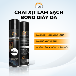 Chai xịt làm sạch và bóng giày da áo túi ví ghế giúp vệ sinh dưỡng ẩm chống mốc XIMO XI21