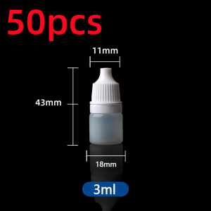 100pcs Dropper Bottle 3/5/10ml Squeezable Empty Eyedrop Bottle Travel Bottles Refillable Storage Bottle Eye Drop Containers mini empty plastic squeezesable liquid dropper refillable bottle Lotion Shampoo Bath Small Sample Containers