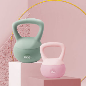 LZD  Kettlebell Womens Fitness Home Slimming Arm Hip Training Equipment Pot Dumbbell Hip-Lifting Soft Kettlebell Squat Strength Training