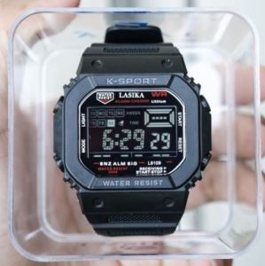 ( COD ) BESTSELLER JAM TANGAN LASIKA GLS DW5600 FULLBLACK