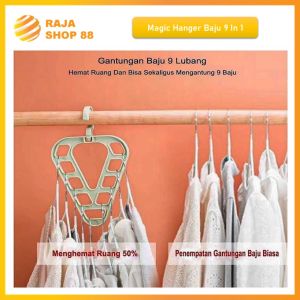 Magic Hanger 9In1 Love Gantungan Baju Ajaib Praktis 9In1 Love Serbaguna