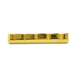 5-String Slotted Electric Bass Brass Nut Bass Guitar Brass Nut Up Saddle Electric Bass Pre-Slotted Nut Replacement Parts