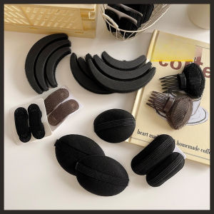 Hair Head Cushion Invisible Fluffy Puff Hair Pad Sponge Clip Bun Bump It Up Volume Hair Base Women Girls Styling Accessories