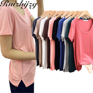 สไตล์ใหม่แขนสั้นเสื้อยืดแฟชั่น2021ผู้หญิงฤดูร้อนรอบคอเกาหลีสไตล์ Modal ฝ้ายผู้หญิงด้านบน2021ใหม่ Slim ผู้หญิง Bottomed เสื้อ Tshirt สีดำสีเทากาแฟ Dark สีฟ้าสีขาวสีชมพู