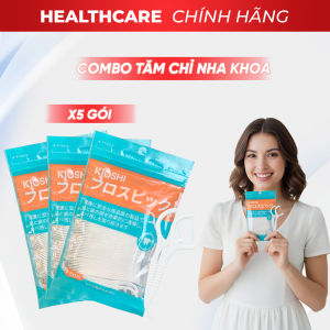 [Combo15] Tăm Chỉ Nha Khoa Kioshi Nhật Bản Cao Cấp Gói 50 Chiếc Vệ Sinh Răng Miệng Sạch Mảng Bám