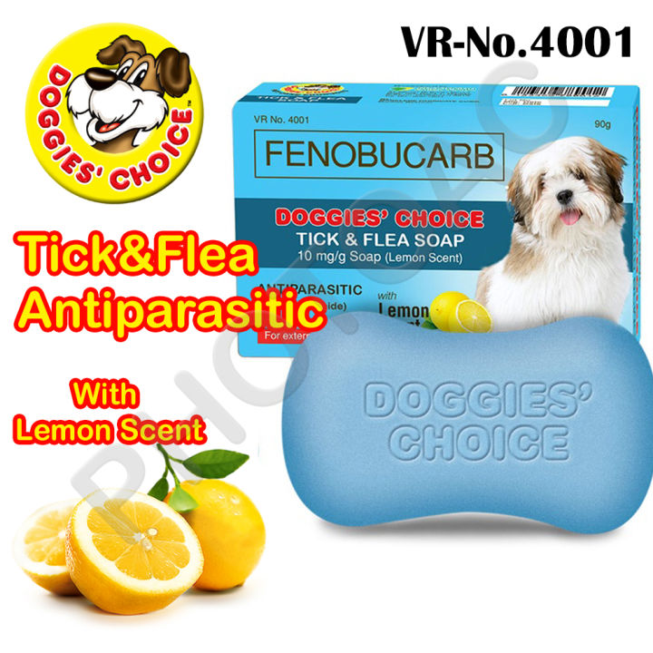 Doggies Choice FENOBUCARB Tick Flea Soap Lemon Scent Flavor-90g Lazada  PH