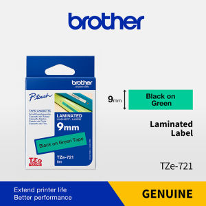 Brother Original P-Touch TZe Laminated Waterproof Label Tapes | 9mm 12mm Height | Length 8 Meter
